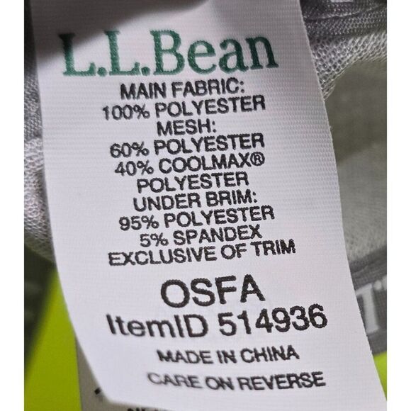 L.L.Bean Neon Yellow "Epic Running" Hat OSFA Adjustable Reflective Activewear - Picture 6 of 8